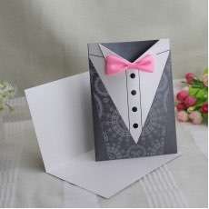 Original Invitation Card Western Suit Invitation Customized 